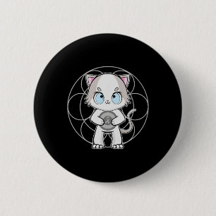Bóton Redondo 5.08cm Ragdoll Cat Anime Kitten Dislexia Consciência