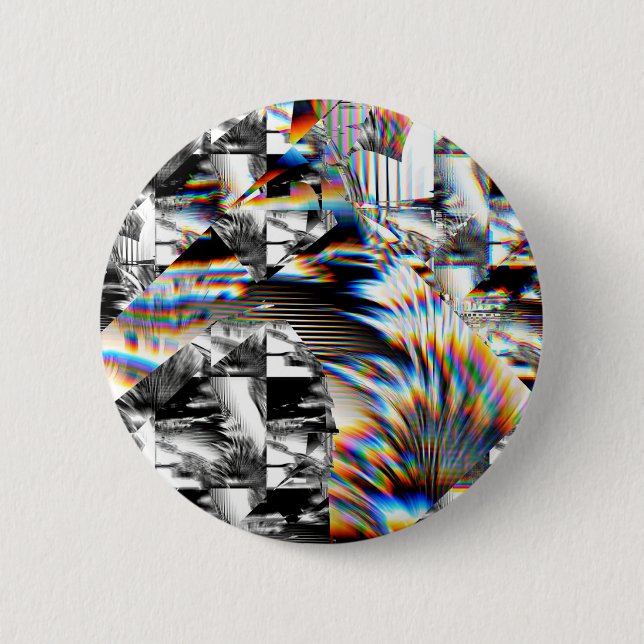 Bóton Redondo 5.08cm Rainbow Assault  Button (Frente)