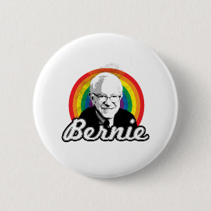 Bóton Redondo 5.08cm Rainbow Bernie - Política LGBT -