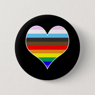 Bóton Redondo 5.08cm Rainbow Heart