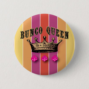 Bóton Redondo 5.08cm Rainha de Bunco