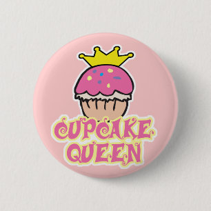 Bóton Redondo 5.08cm Rainha do Cupcake