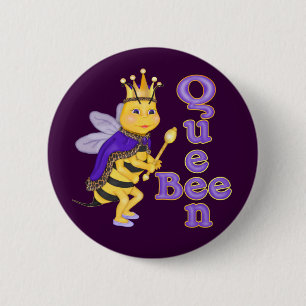 Bóton Redondo 5.08cm Rainha Engraçada Bee