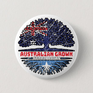 Bóton Redondo 5.08cm Raízes de Árvore australianas somali australianas