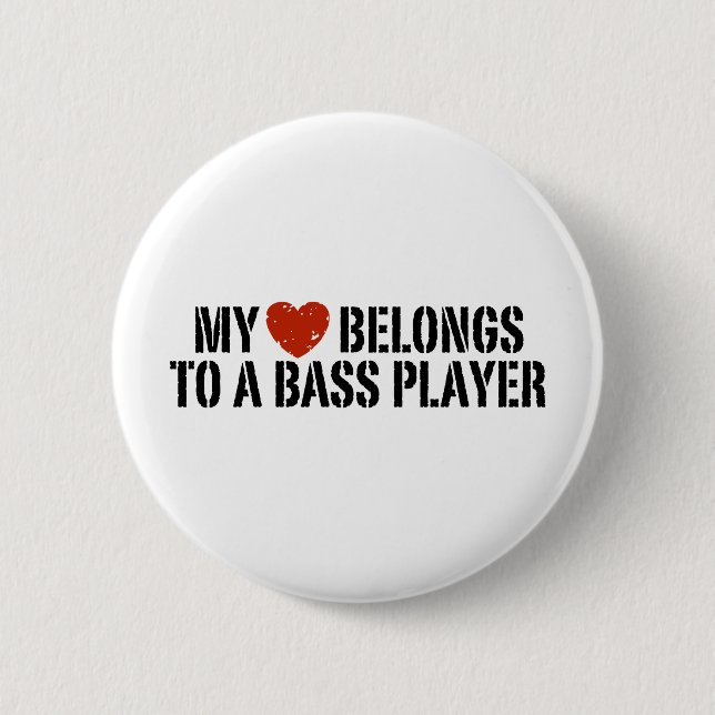 Bóton Redondo 5.08cm Rapariga de Bass Players (Frente)