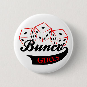 Bóton Redondo 5.08cm Raparigas Bunco