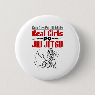 Bóton Redondo 5.08cm Raparigas Reais Do Jiu Jitsu BJJ Jiujitsu Mulheres