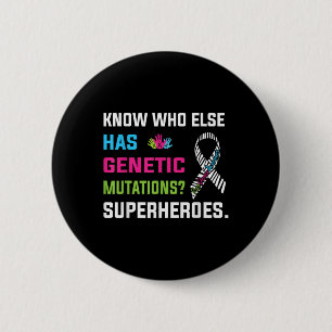 Bóton Redondo 5.08cm Raras Sensibilização Dia 2025 Genes Raros Superhe
