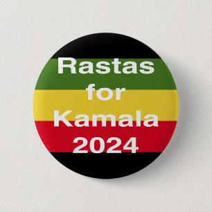 Bóton Redondo 5.08cm Rastas para Kamala 2024