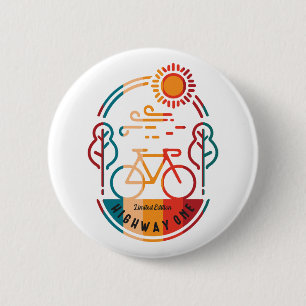 Bóton Redondo 5.08cm Rastreio de Bicicleta Retron Highway One