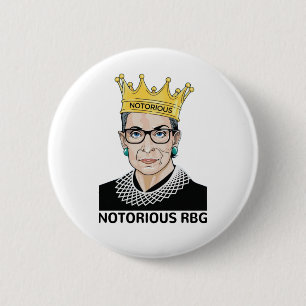 Bóton Redondo 5.08cm RBG BLACK - Ruth Bader Ginsburg