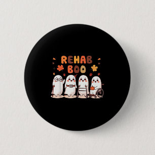 Bóton Redondo 5.08cm Reabilitação Boo Diversão de Halloween Fantasma Te
