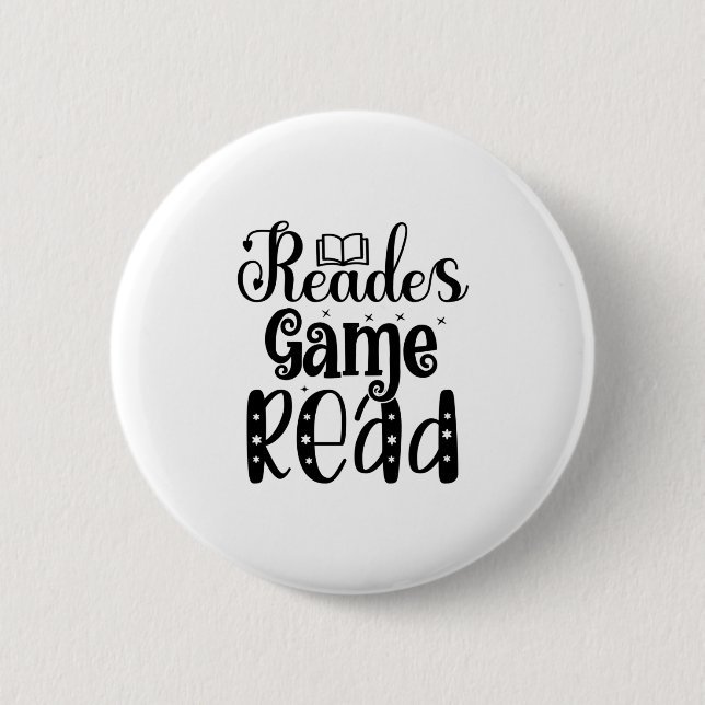 Bóton Redondo 5.08cm Reading Art Reades Game Read (Frente)