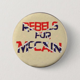 Bóton Redondo 5.08cm Rebeldes do botão McCain