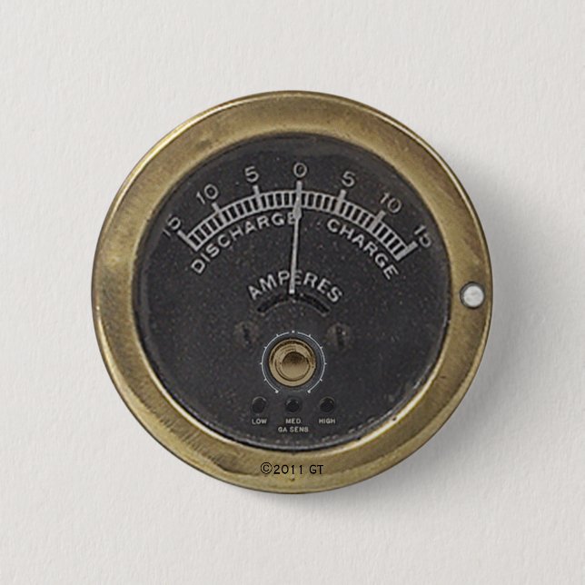 Bóton Redondo 5.08cm Reciprocating Amstadt do professor Templo (Frente)