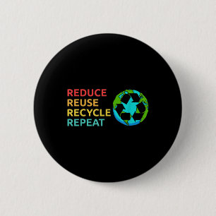 Bóton Redondo 5.08cm Reduza a proteção ambiental do planeta do Reciclar