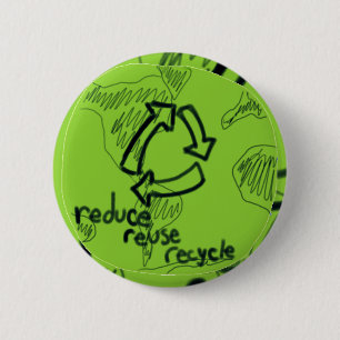 Bóton Redondo 5.08cm Reduza o reciclar reusar