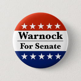 Bóton Redondo 5.08cm Reeleger Raphael Warnock para o Senado dos EUA 202
