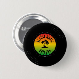 Bóton Redondo 5.08cm Reggae Music Vinyl Record