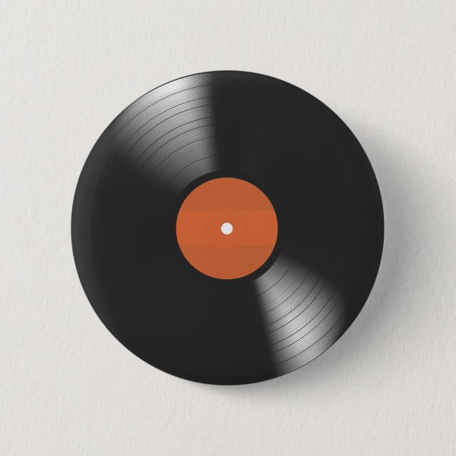 Bóton Redondo 5.08cm Registro de vinilo (Frente)