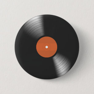 Bóton Redondo 5.08cm Registro de vinilo