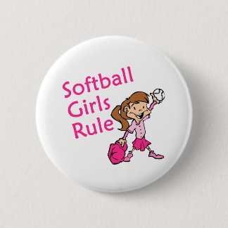 Bóton Redondo 5.08cm regra das meninas do softball