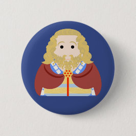 Bóton Redondo 5.08cm Rei Eduardo II da Inglaterra