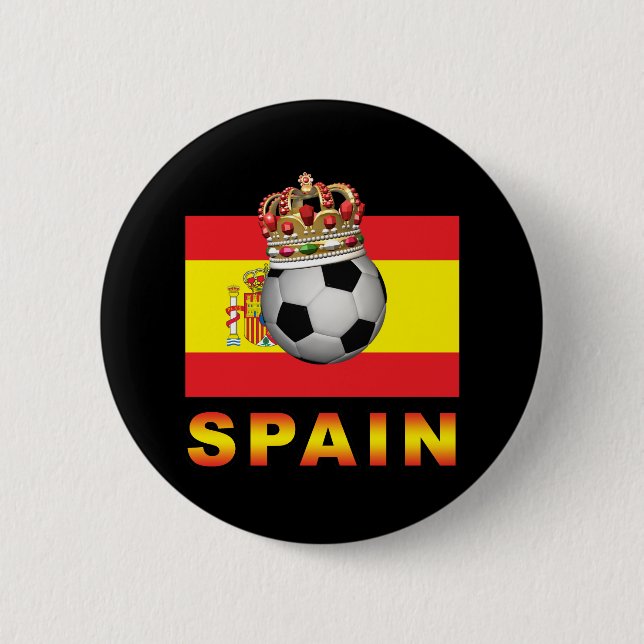 Bóton Redondo 5.08cm Rei Futebol da espanha (Frente)