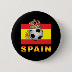 Bóton Redondo 5.08cm Rei Futebol da espanha