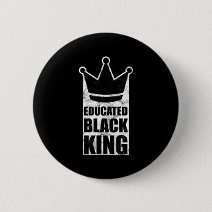 Bóton Redondo 5.08cm Rei Negro Educado Dia de Martin Luther King Direit