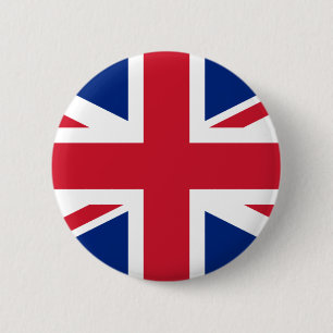Bóton Redondo 5.08cm Reino Unido (bandeira britânica) (bandeira da Uniã