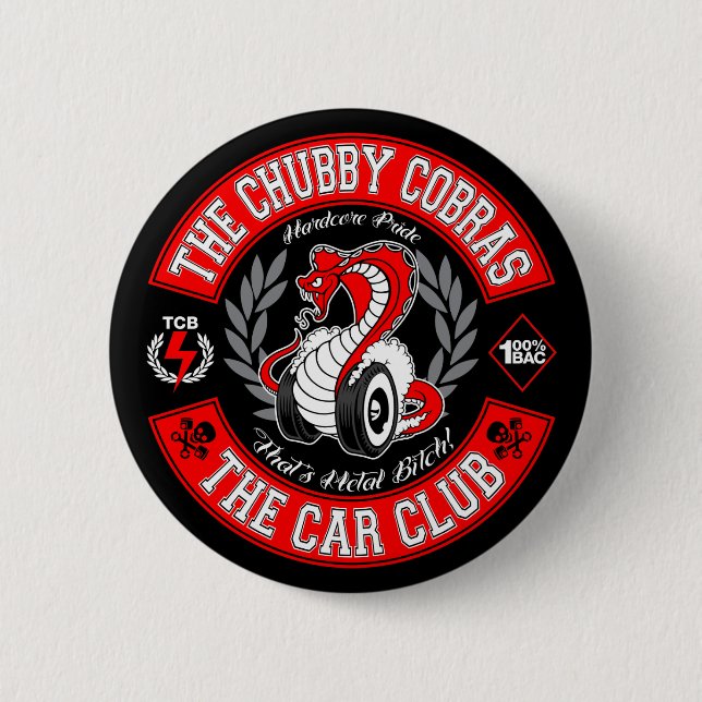 Bóton Redondo 5.08cm Remendo em volta de 2" (Frente)