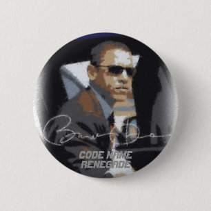 Bóton Redondo 5.08cm Renegado do nome de código de Obama
