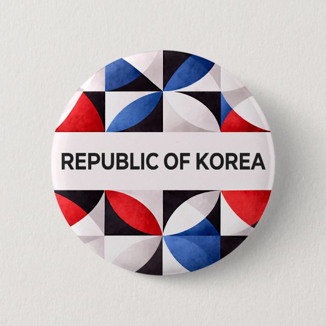Bóton Redondo 5.08cm Republic of Korea (Frente)