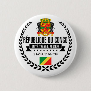 Bóton Redondo 5.08cm República de Congo