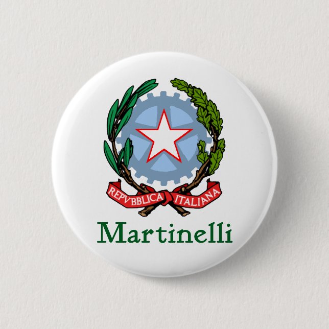 Bóton Redondo 5.08cm República de Martinelli de Italia (Frente)