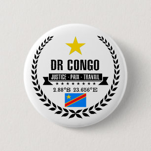 Bóton Redondo 5.08cm República Democrática do Congo