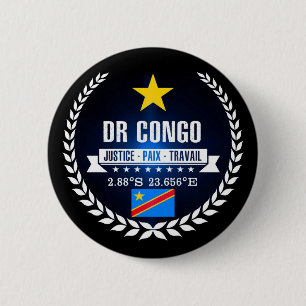 Bóton Redondo 5.08cm República Democrática do Congo