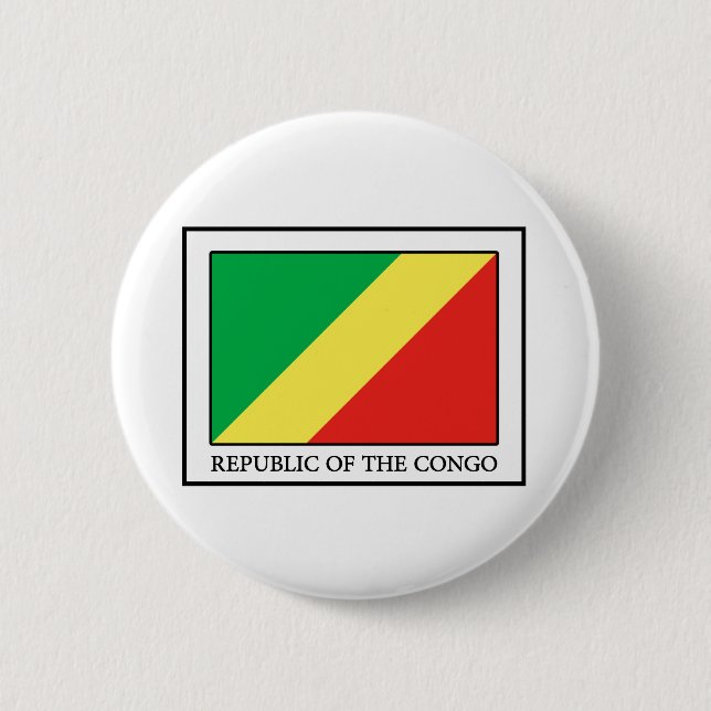 Bóton Redondo 5.08cm República do Congo (Frente)