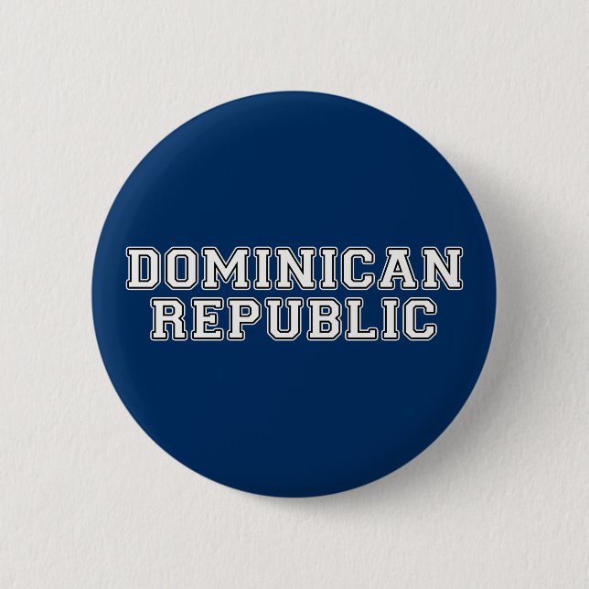 Bóton Redondo 5.08cm República Dominicana (Frente)