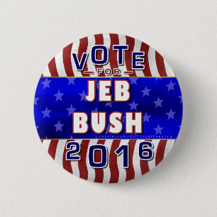 Bóton Redondo 5.08cm Republicano 2016 do presidente eleição de Jeb Bu