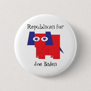 Bóton Redondo 5.08cm Republicano por Joe Biden