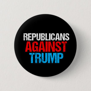 Bóton Redondo 5.08cm Republicanos contra Donald Trump corajoso
