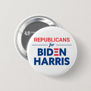 Bóton Redondo 5.08cm Republicanos pelo Texto Personalizado de Biden Har