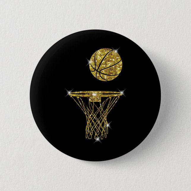 Bóton Redondo 5.08cm requintado para basquete (Frente)
