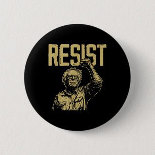 Bóton Redondo 5.08cm Resiste Bernie Sanders Liberdade Serviço Nacional