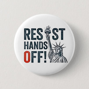 Bóton Redondo 5.08cm Resistência à Libertação Status Anti-Trump