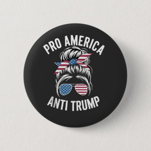 Bóton Redondo 5.08cm Resistência ao Sinalizador Anti-Trump Americano Pr