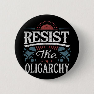 Bóton Redondo 5.08cm Resistir À Tremor Anti-Oligarchy