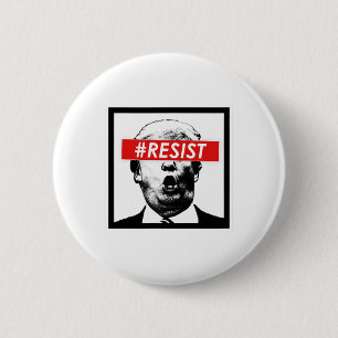 Bóton Redondo 5.08cm Resistir a Trump